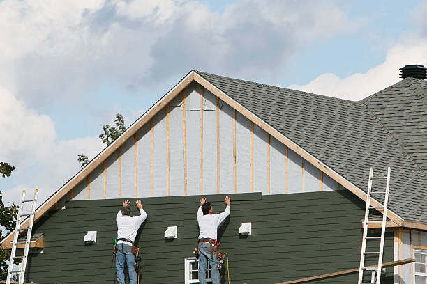 Professional Emergency Siding Repair technician working in Louisa, VA